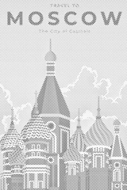 Mal-med-prikker -  Moskva, Rusland