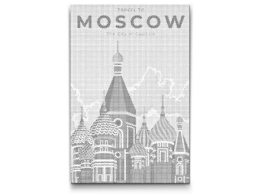 Mal-med-prikker -  Moskva, Rusland