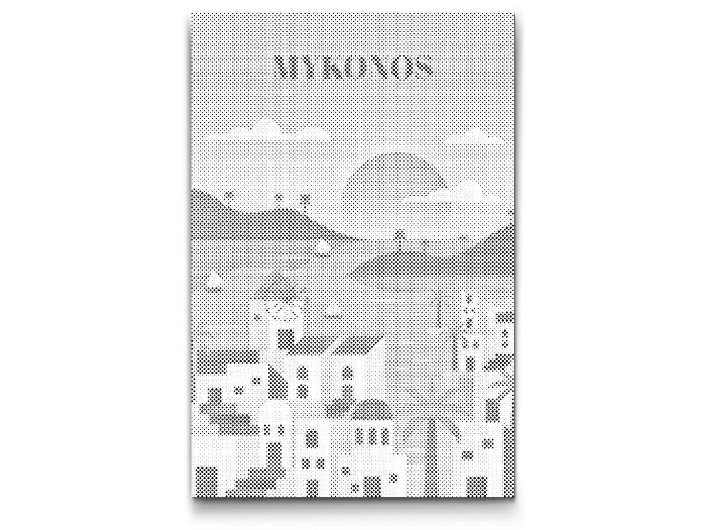 Mal-med-prikker -  Mykonos, Grækenland