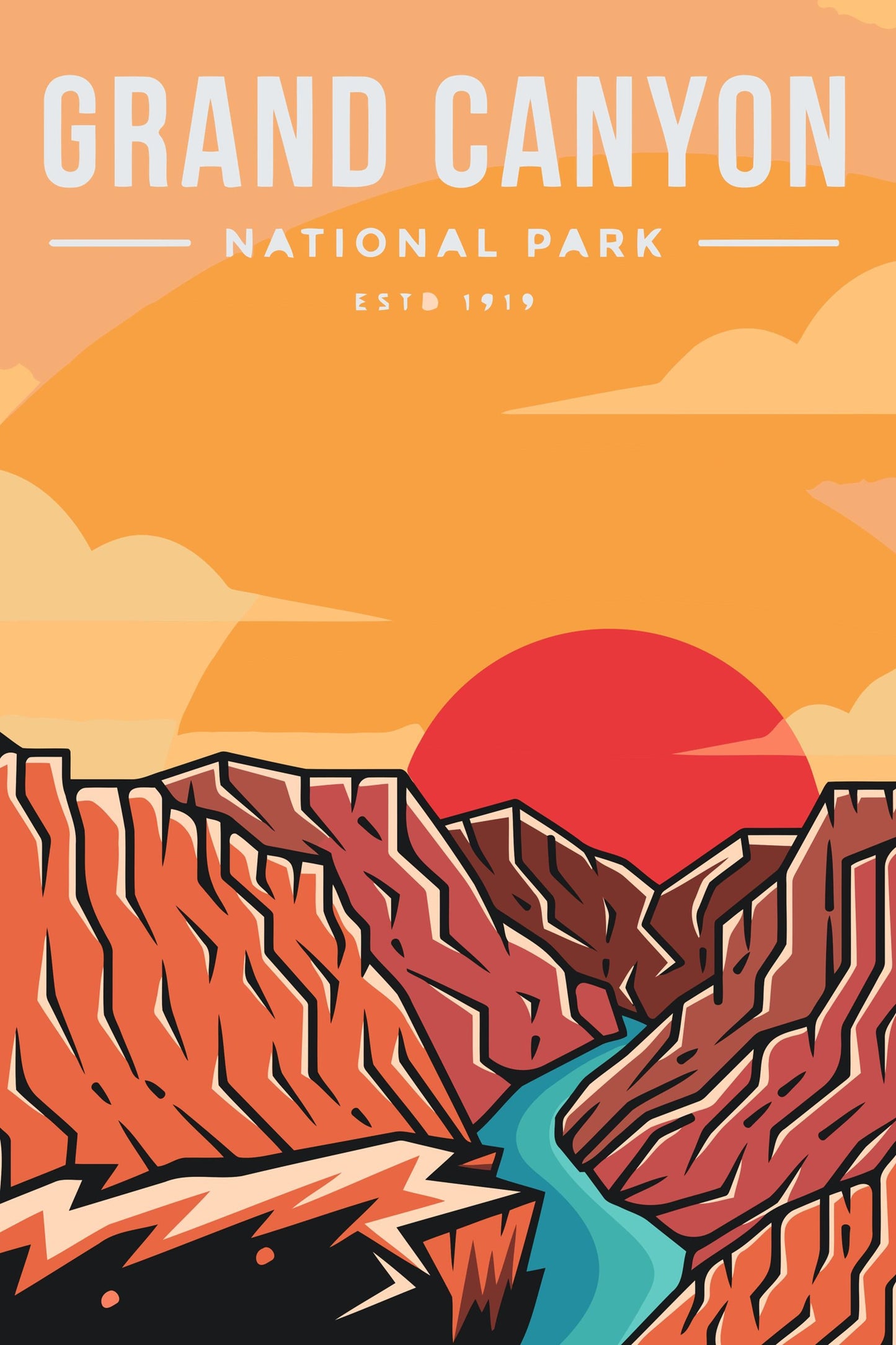 Paint by Numbers - Grand Canyon Nationalpark