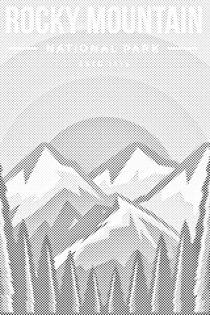 Mal-med-prikker -  Rocky Mountain Nationalpark