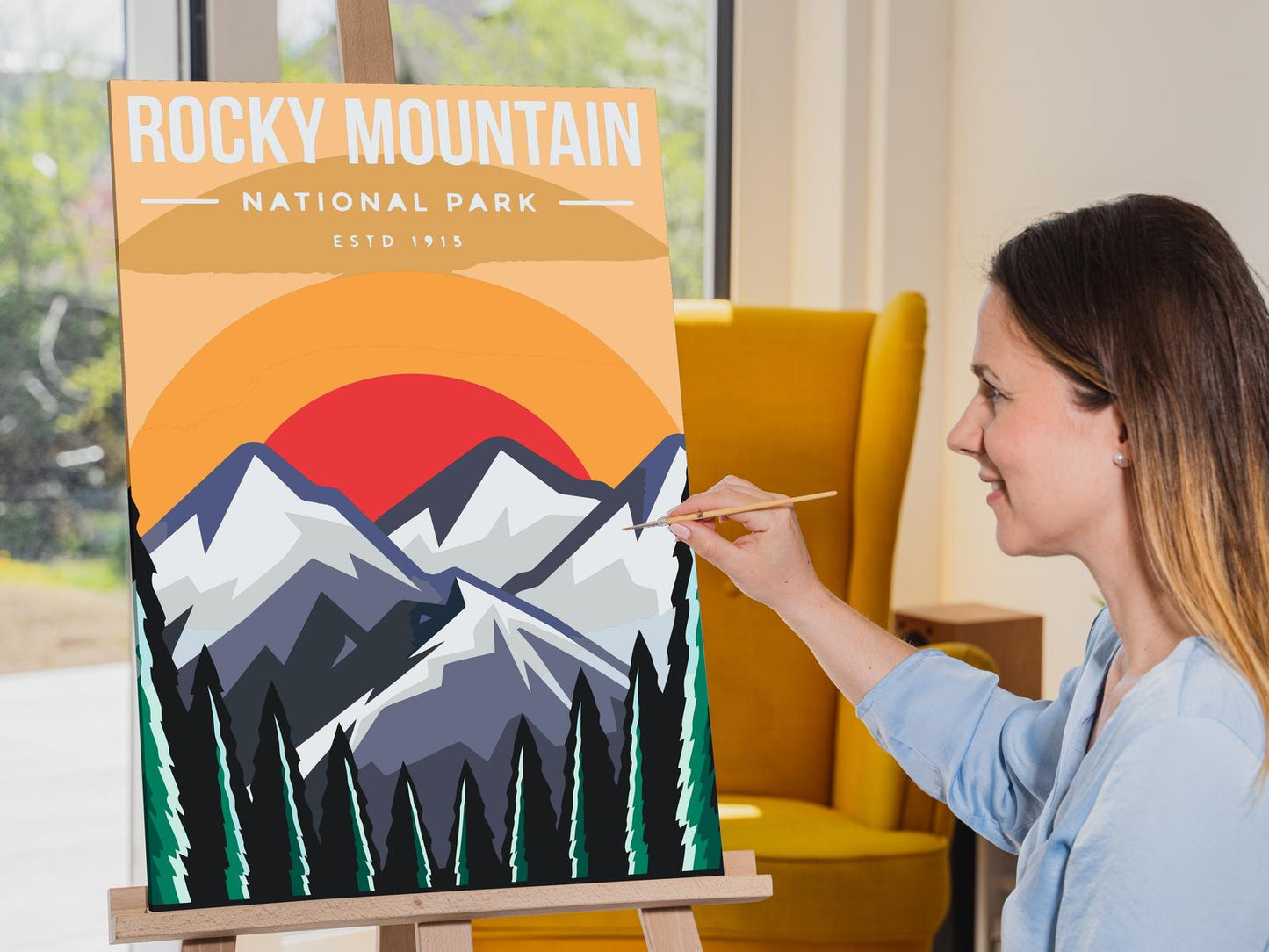 Paint by Numbers - Rocky Mountain Nationalpark