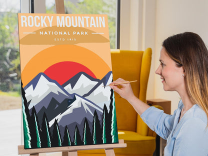 Paint by Numbers - Rocky Mountain Nationalpark