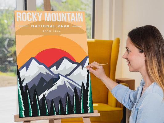 Paint by Numbers - Rocky Mountain Nationalpark