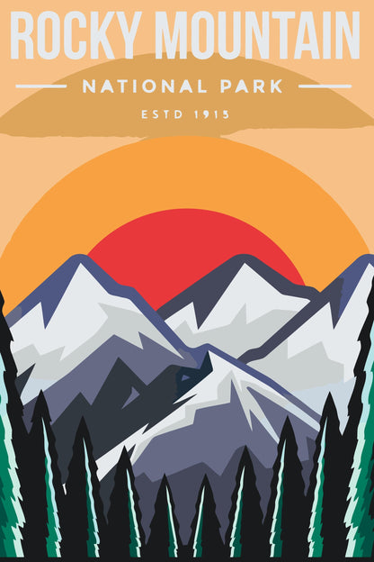Paint by Numbers - Rocky Mountain Nationalpark