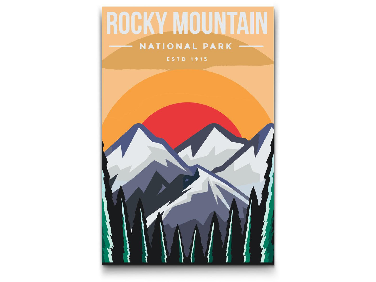Paint by Numbers - Rocky Mountain Nationalpark