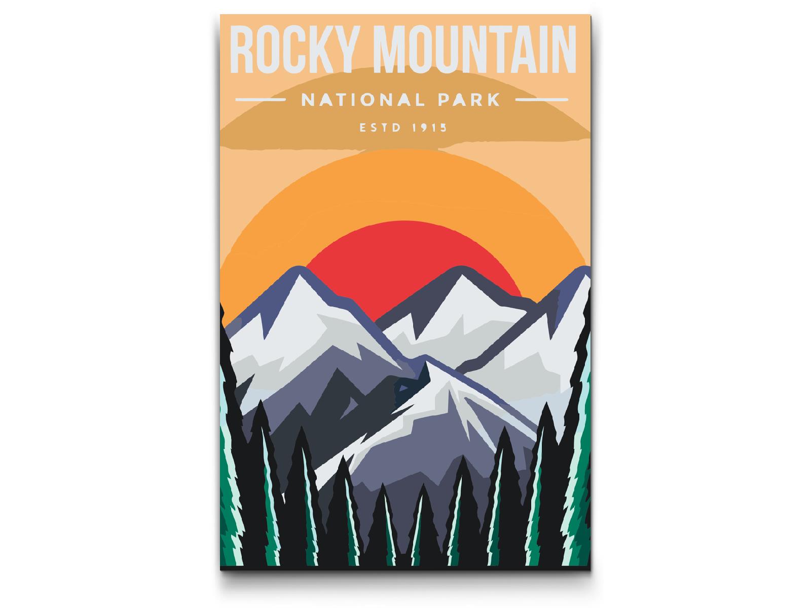 Paint by Numbers - Rocky Mountain Nationalpark