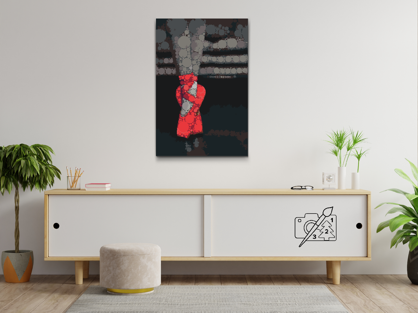Paint by Numbers - Røde Ballerinaer