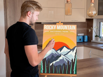 Diamond Painting - Rocky Mountain Nationalpark