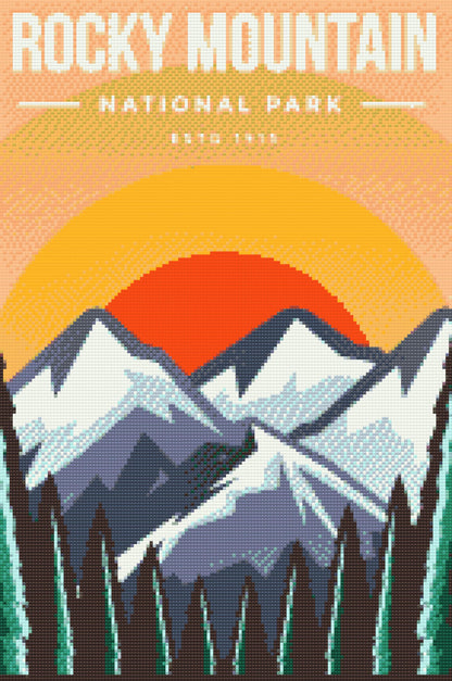 Diamond Painting - Rocky Mountain Nationalpark