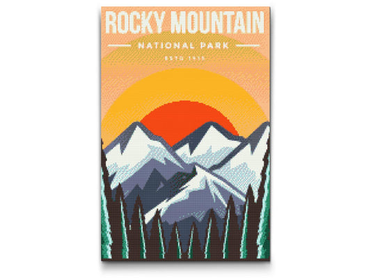 Diamond Painting - Rocky Mountain Nationalpark