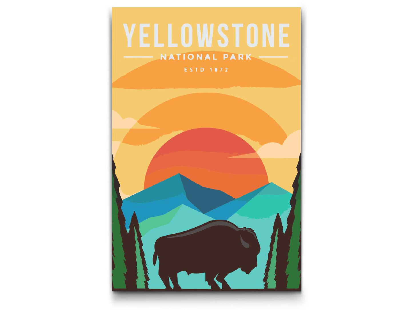 Paint by Numbers - Yellowstone Nationalpark