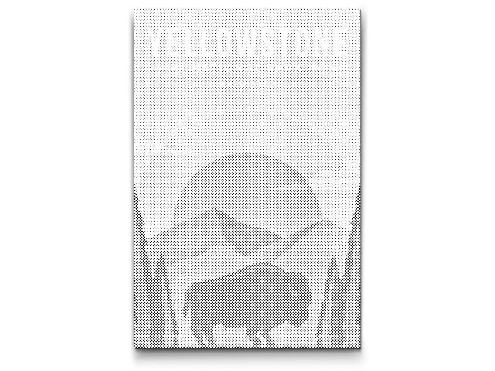 Mal-med-prikker -  Yellowstone Nationalpark