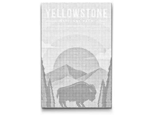 Mal-med-prikker -  Yellowstone Nationalpark
