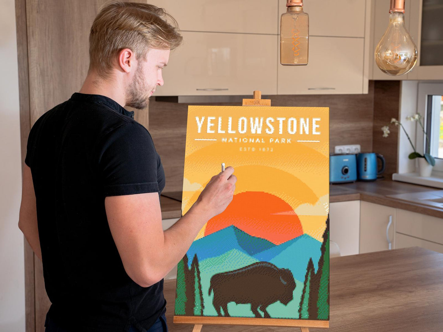 Diamond Painting - Yellowstone Nationalpark