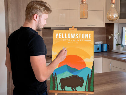 Diamond Painting - Yellowstone Nationalpark