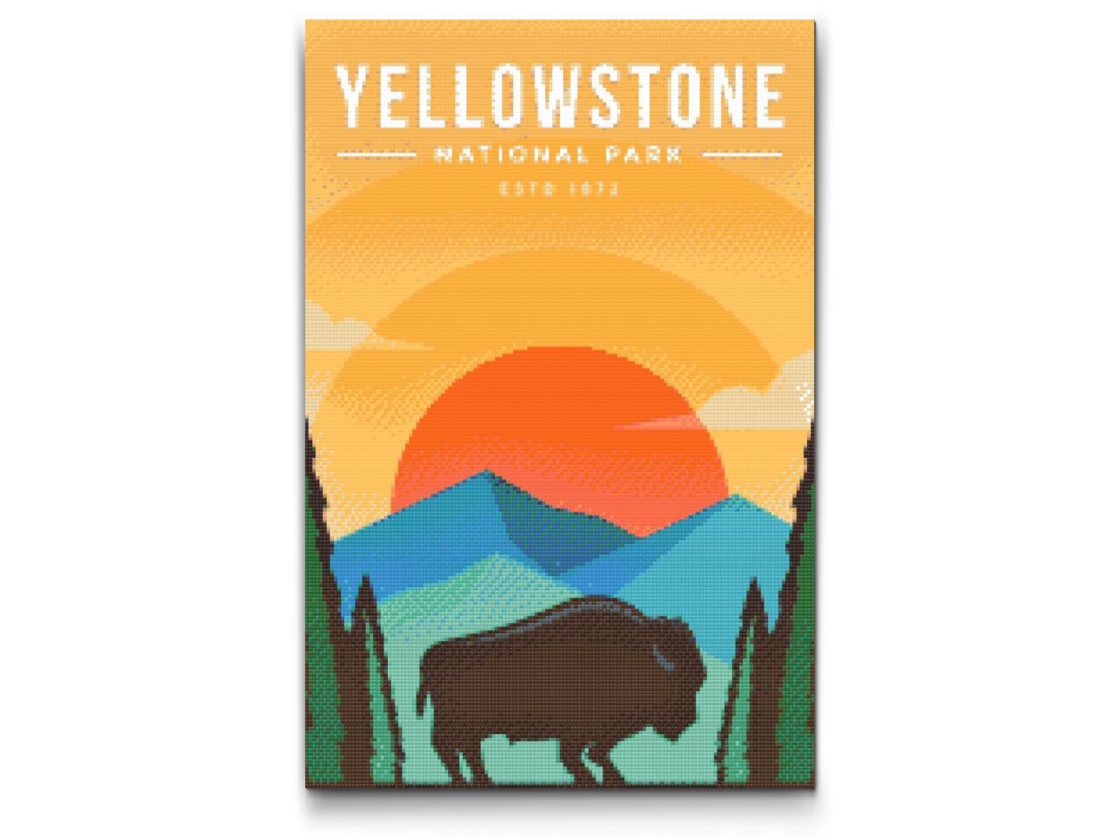 Diamond Painting - Yellowstone Nationalpark