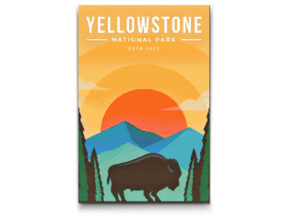 Diamond Painting - Yellowstone Nationalpark