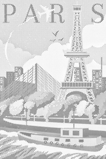 Mal-med-prikker -  Paris, Frankrig