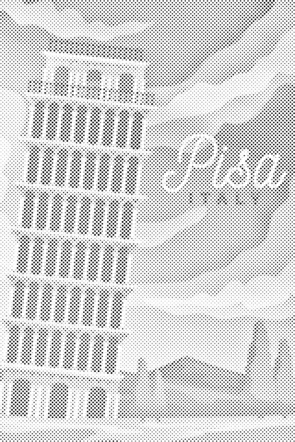 Mal-med-prikker -  Pisa, Italien