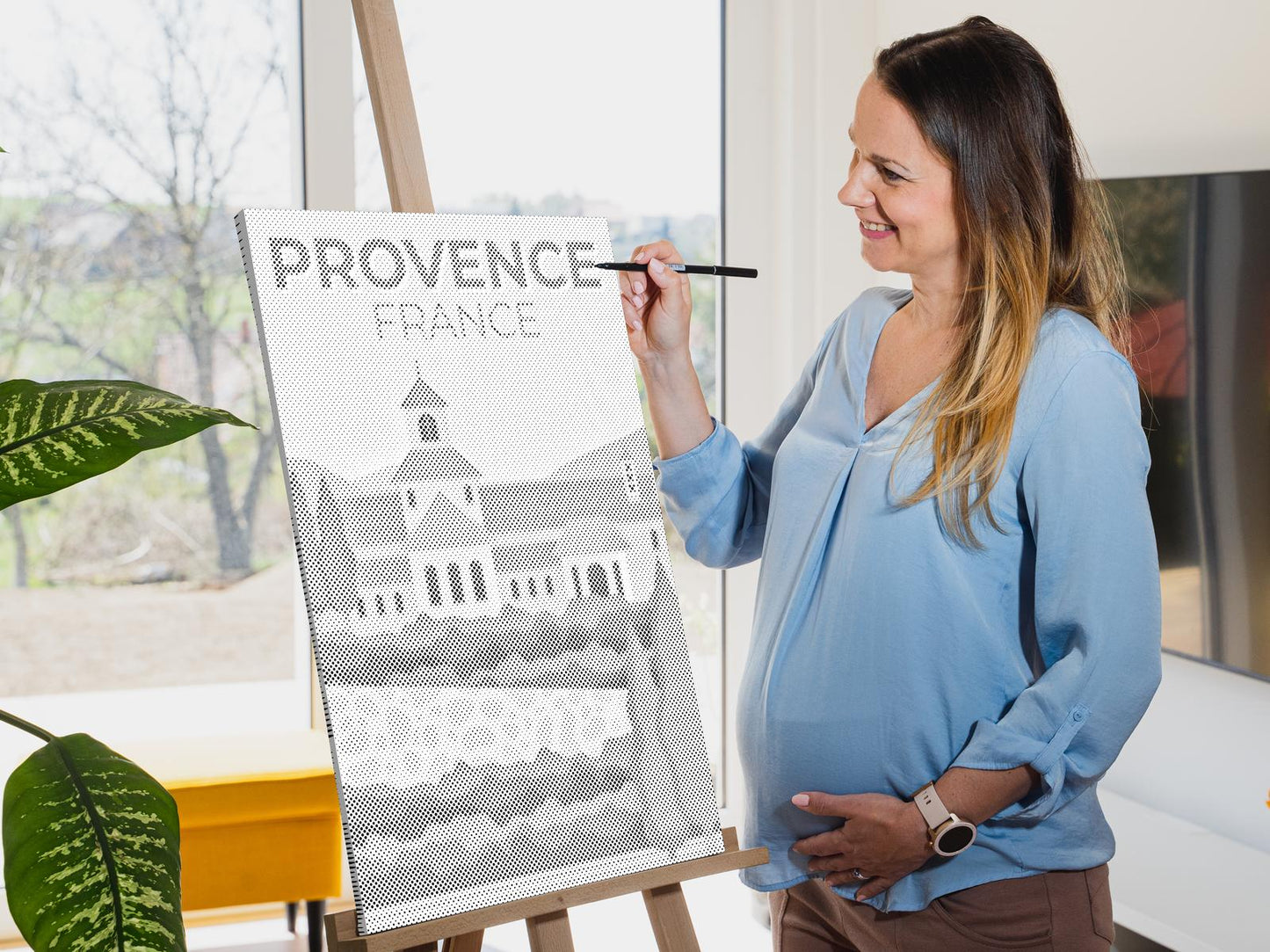 Mal-med-prikker -  Provence, Frankrig