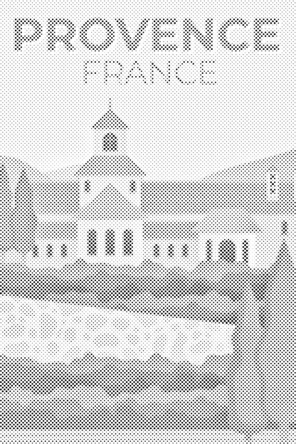 Mal-med-prikker -  Provence, Frankrig