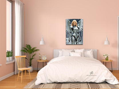 Diamond Painting - Engel i metalbevæbning