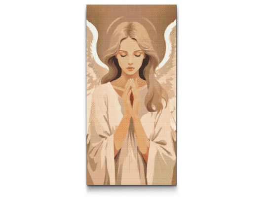 Diamond Painting - Engel i dæmpede farver