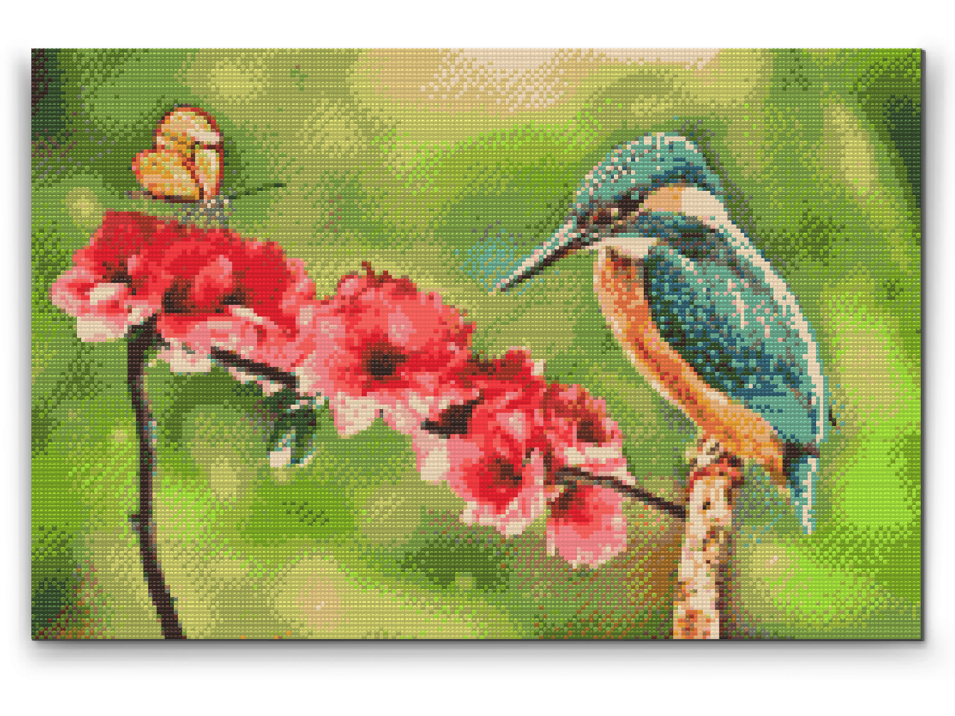 Diamond Painting - Sommerfugl og isfugl