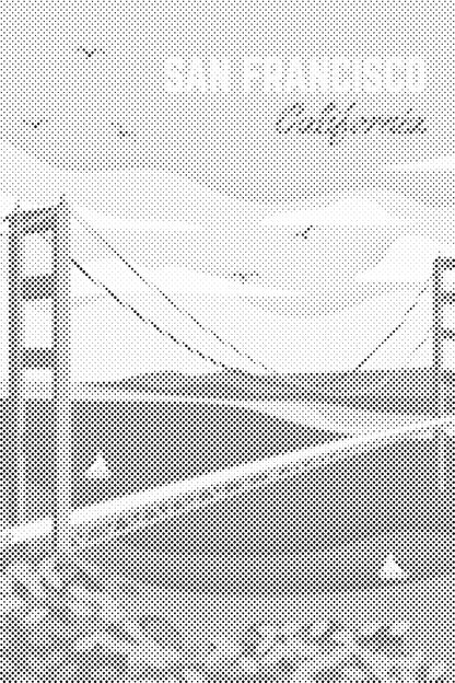 Mal-med-prikker -  San Francisco, USA