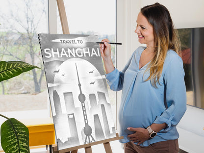 Mal-med-prikker -  Shanghai, Kina