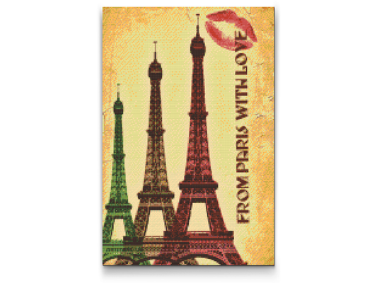 Diamond Painting - Postkort fra Paris
