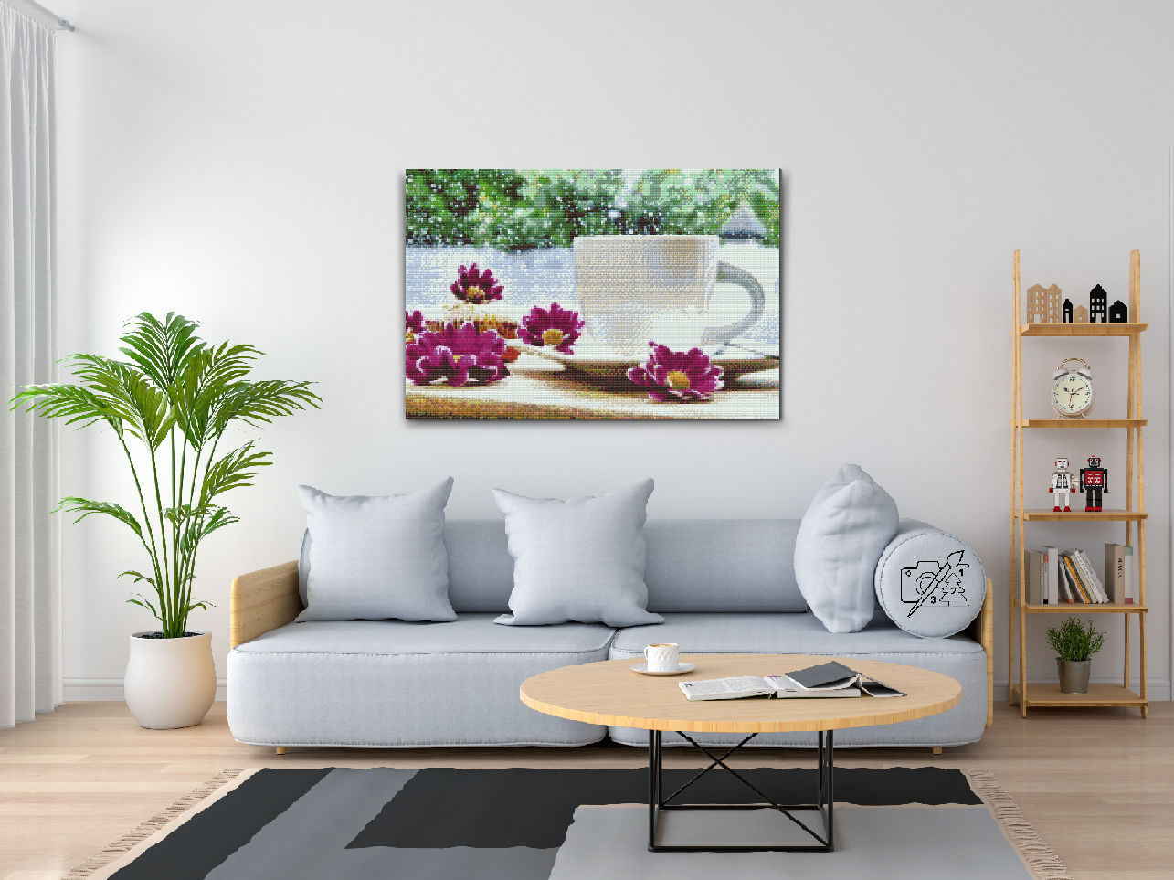 Diamond Painting - Vintereftermiddag med en kop te