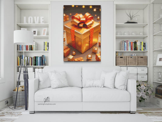 Diamond Painting - Gylden julegave
