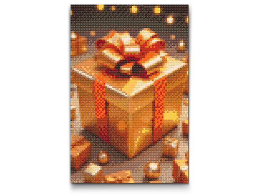 Diamond Painting - Gylden julegave