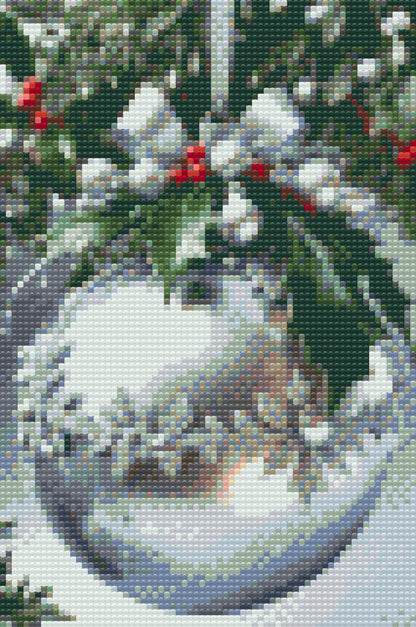 Diamond Painting - Sølvjulepynt