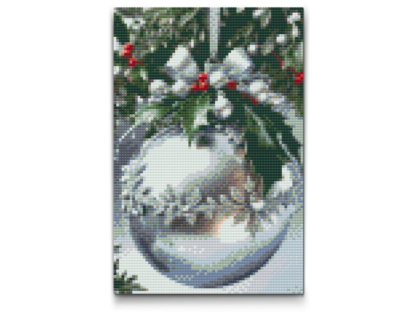 Diamond Painting - Sølvjulepynt