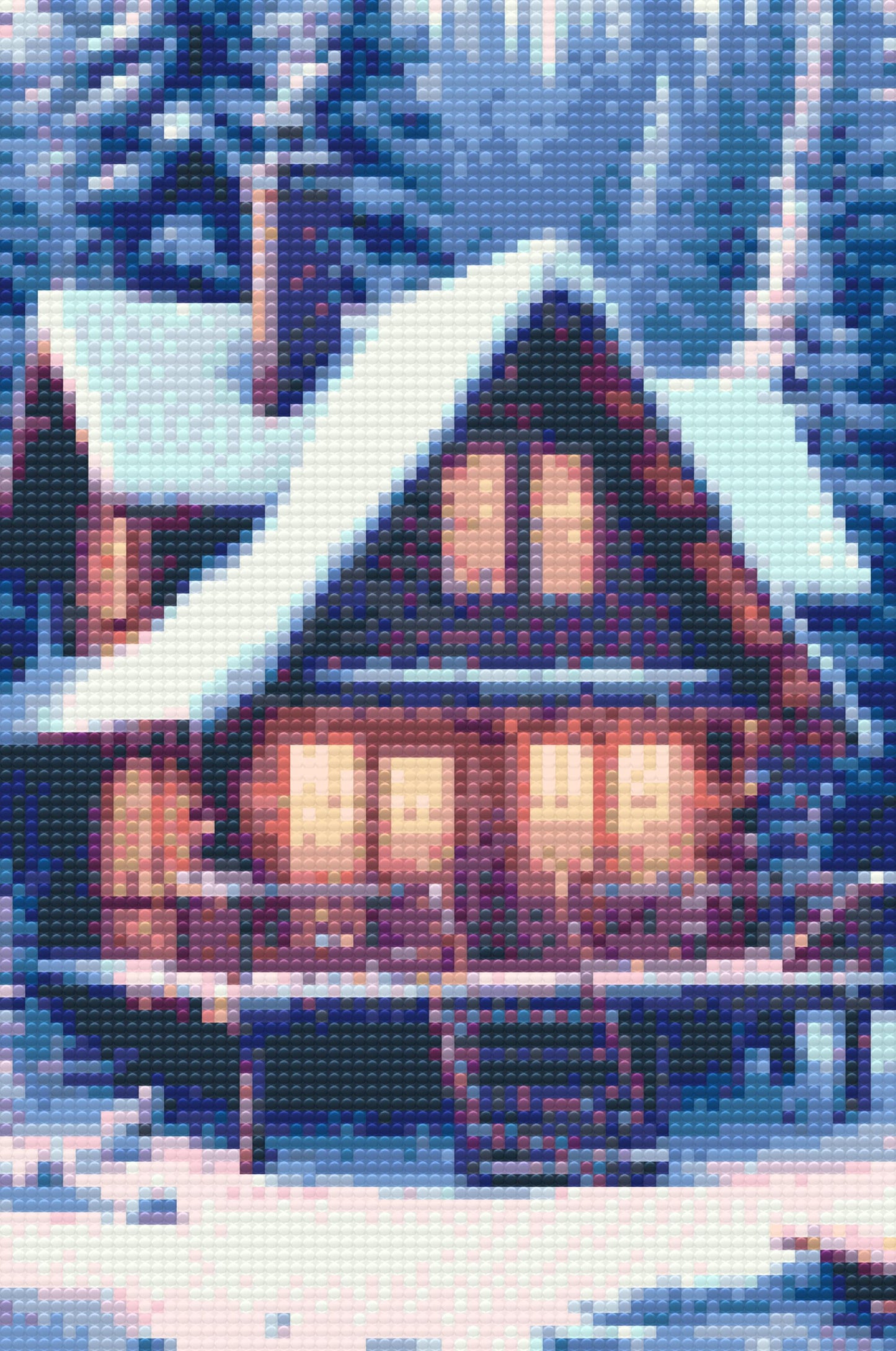 Diamond Painting - Et snedækket hus