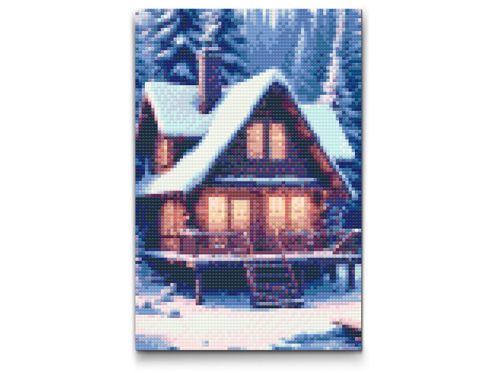 Diamond Painting - Et snedækket hus