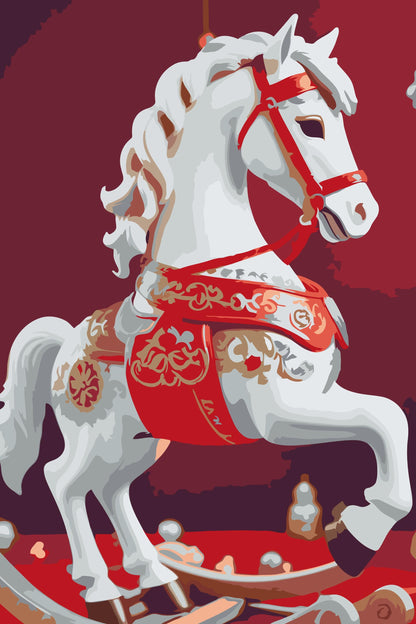 Paint by Numbers - Gyngehest