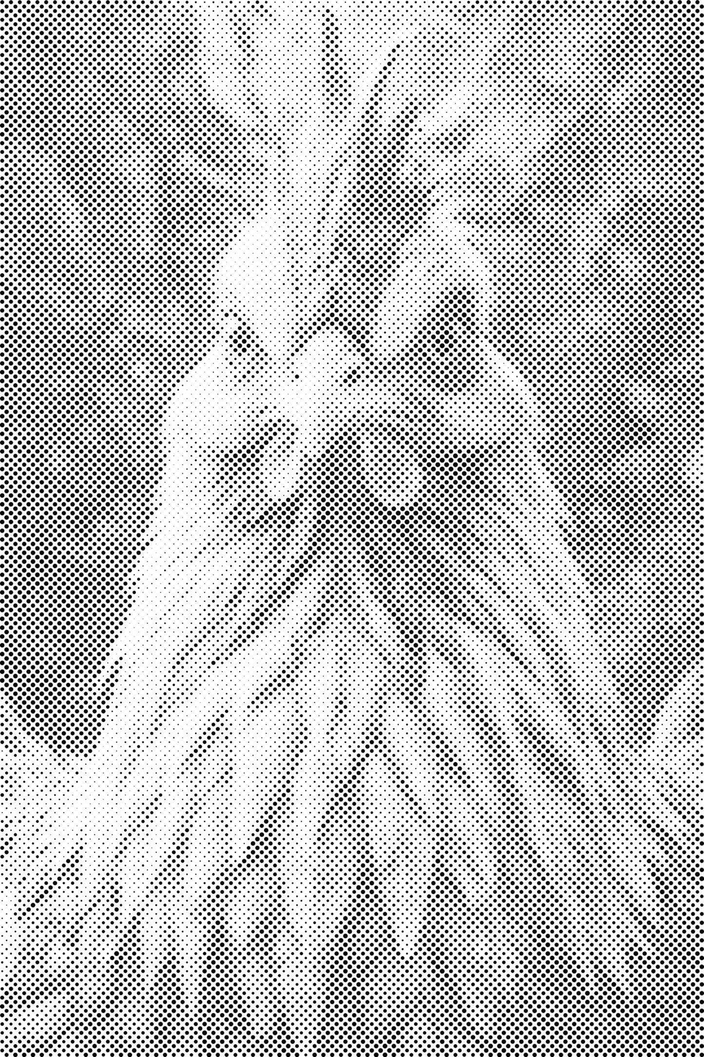 Mal-med-prikker -  Høne i nuancer af mørk turkis