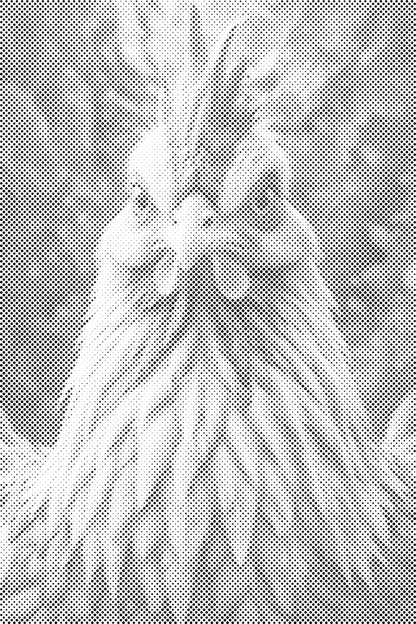 Mal-med-prikker -  Høne i nuancer af mørk turkis