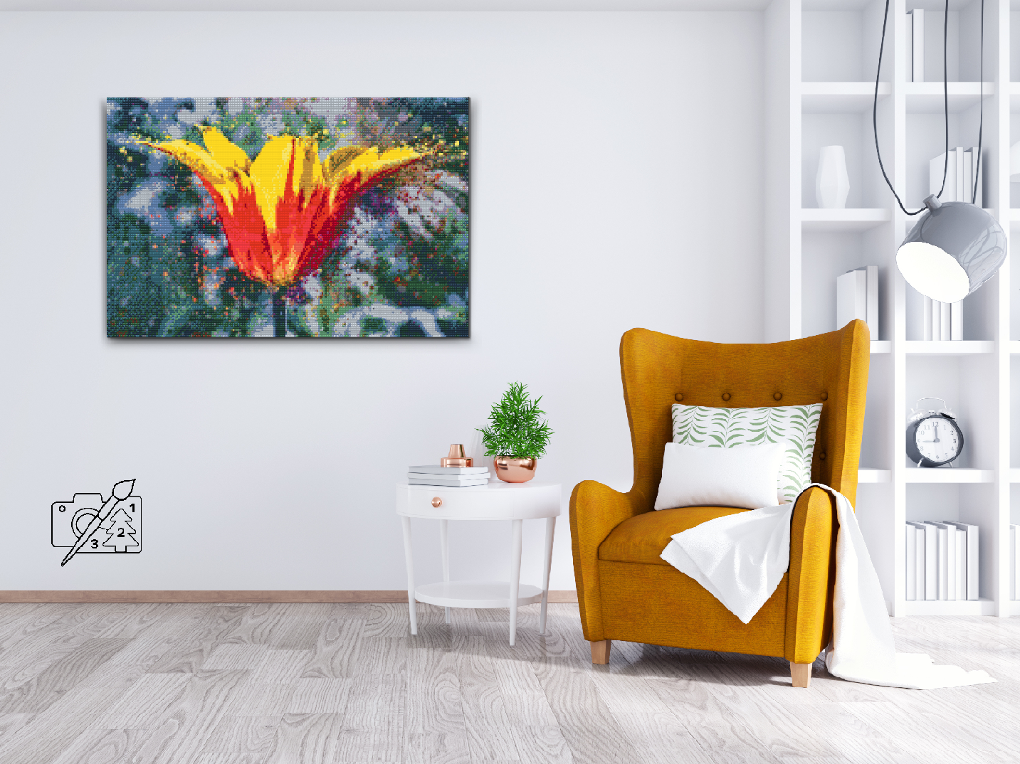 Diamond Painting - Blomstrende Tulipan