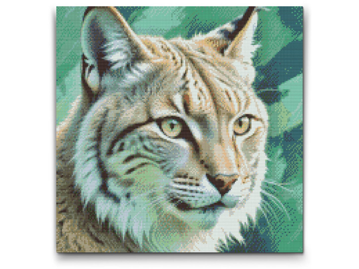 Diamond Painting - Los i nuancer af dæmpet grøn