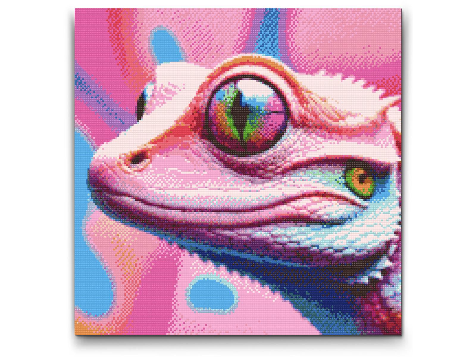 Diamond Painting - Firben i nuancer af pink