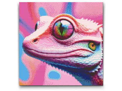 Diamond Painting - Firben i nuancer af pink
