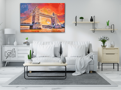 Diamond Painting - London Bridge ved solnedgang