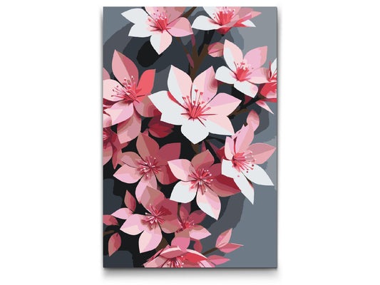 Paint by Numbers - Origami-kirsebærblomster