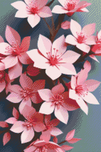 Diamond Painting - Origami-kirsebærblomster