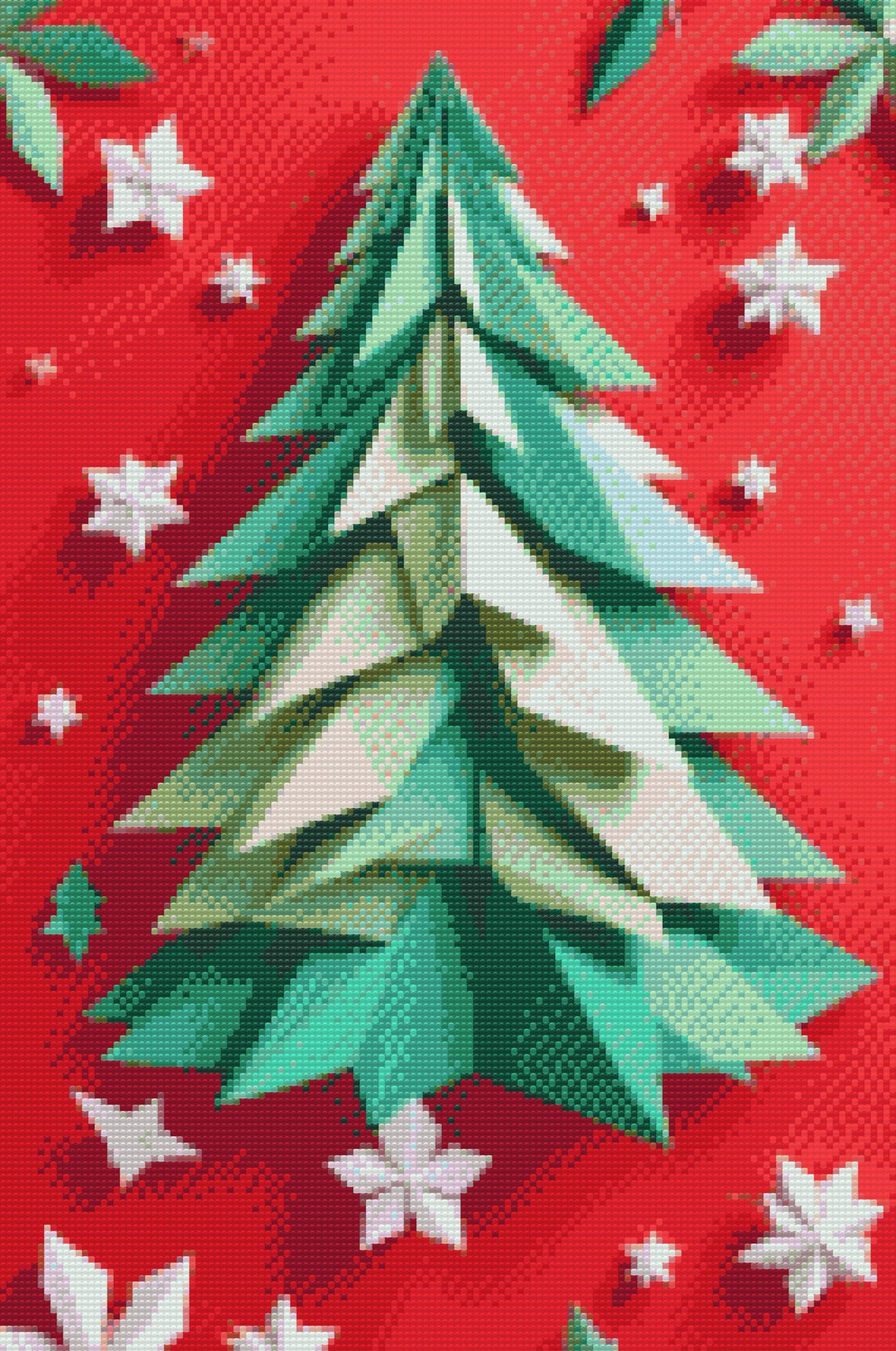 Diamond Painting - Origami-juletræ